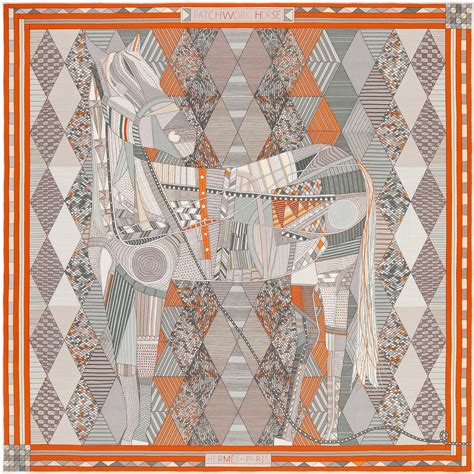 patchwork horse hermes scarf|Hermes scarf pattern names.